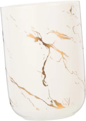 BESTOYARD Marble Pattern Travel Mouthwash Cup Portable Practical Water Cup for Daily Use Elegant Storage Tumbler for Bathroom Vanity Present for Family Friends