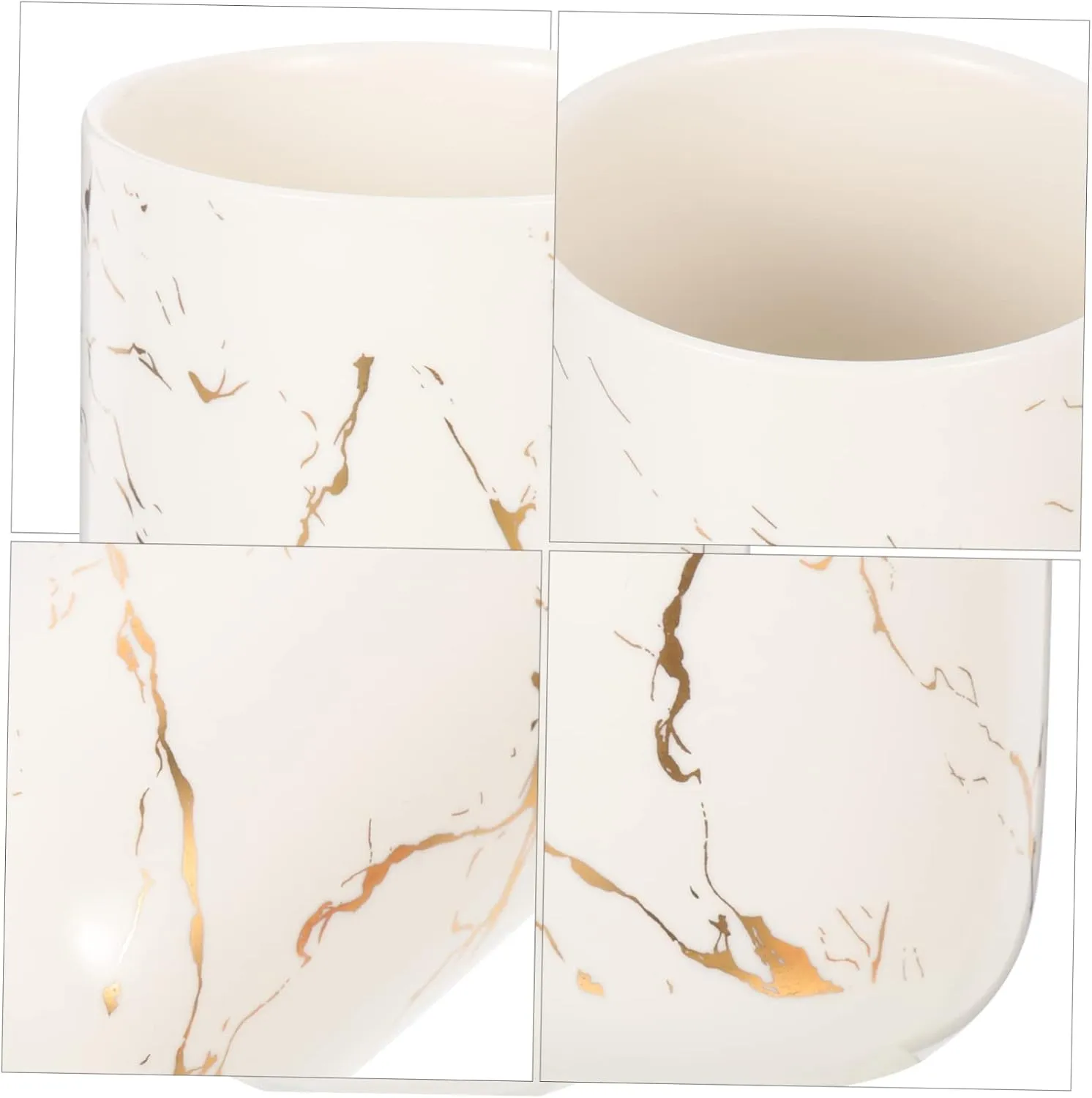 BESTOYARD Marble Pattern Travel Mouthwash Cup Portable Practical Water Cup for Daily Use Elegant Storage Tumbler for Bathroom Vanity Present for Family Friends