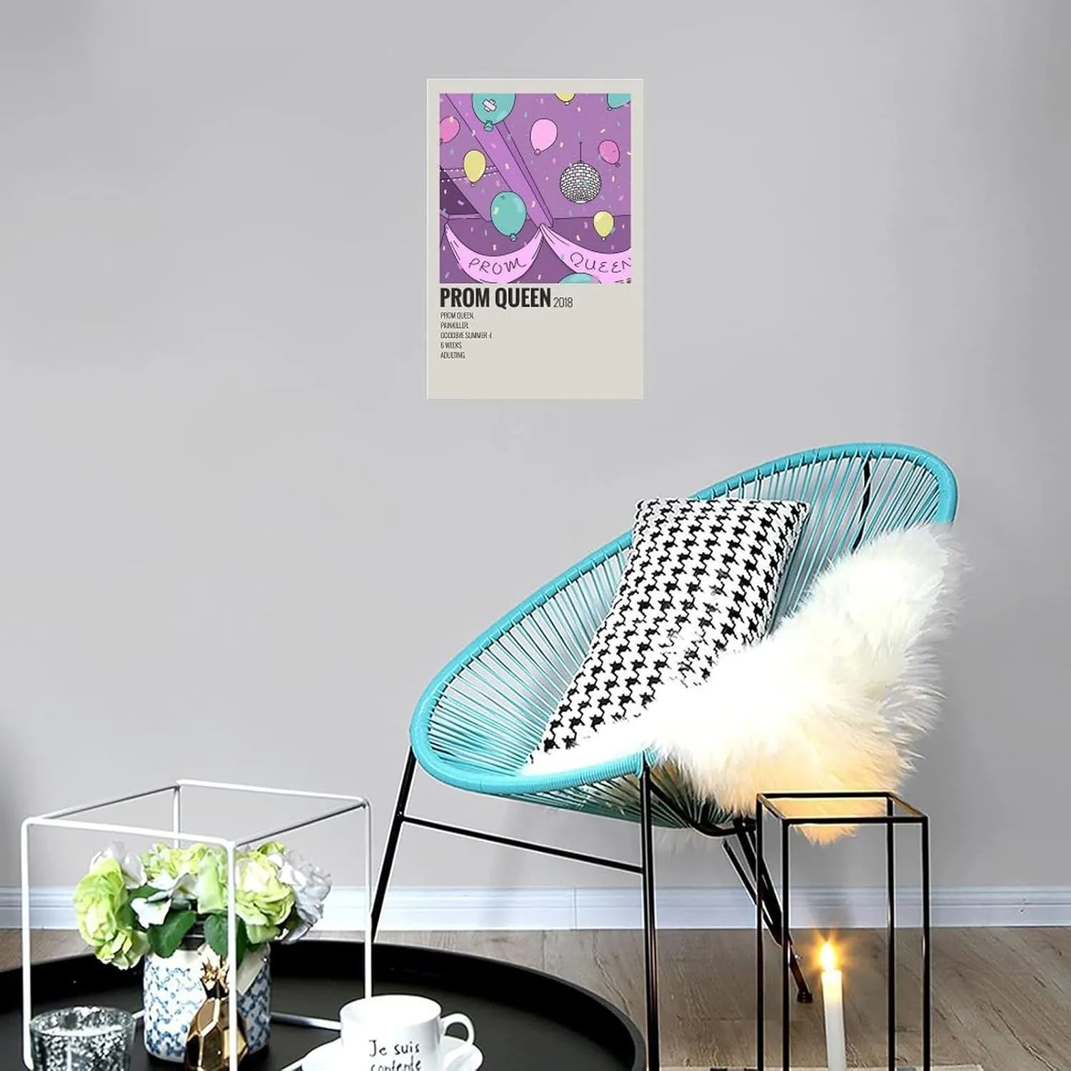 BHVLXGEQ Prom Queen BY Beach Bunny Canvas Poster Mural Decor Printing Picture Painting Living Room Hallway Decor Unframe-style 12x18inch(30x45cm)