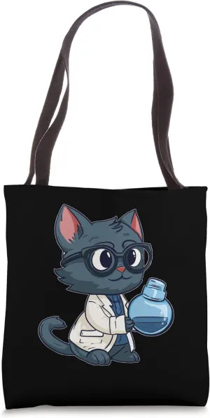 Biologist Cute - Scientist Science Student Biology Cat Tote Bag