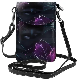 Black Mystery Zippered Crossbody Bag,* Women'S Shoulder Bag With Card Slot, Removable Shoulder Strap, 7.6 X 4.9 In.
