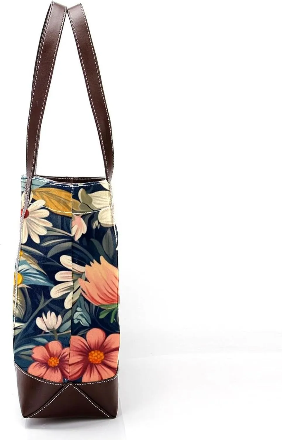 Boho Floral-12 Shoulder Purses for Women Large Soft Washed Leather Purses and Durable Handbags