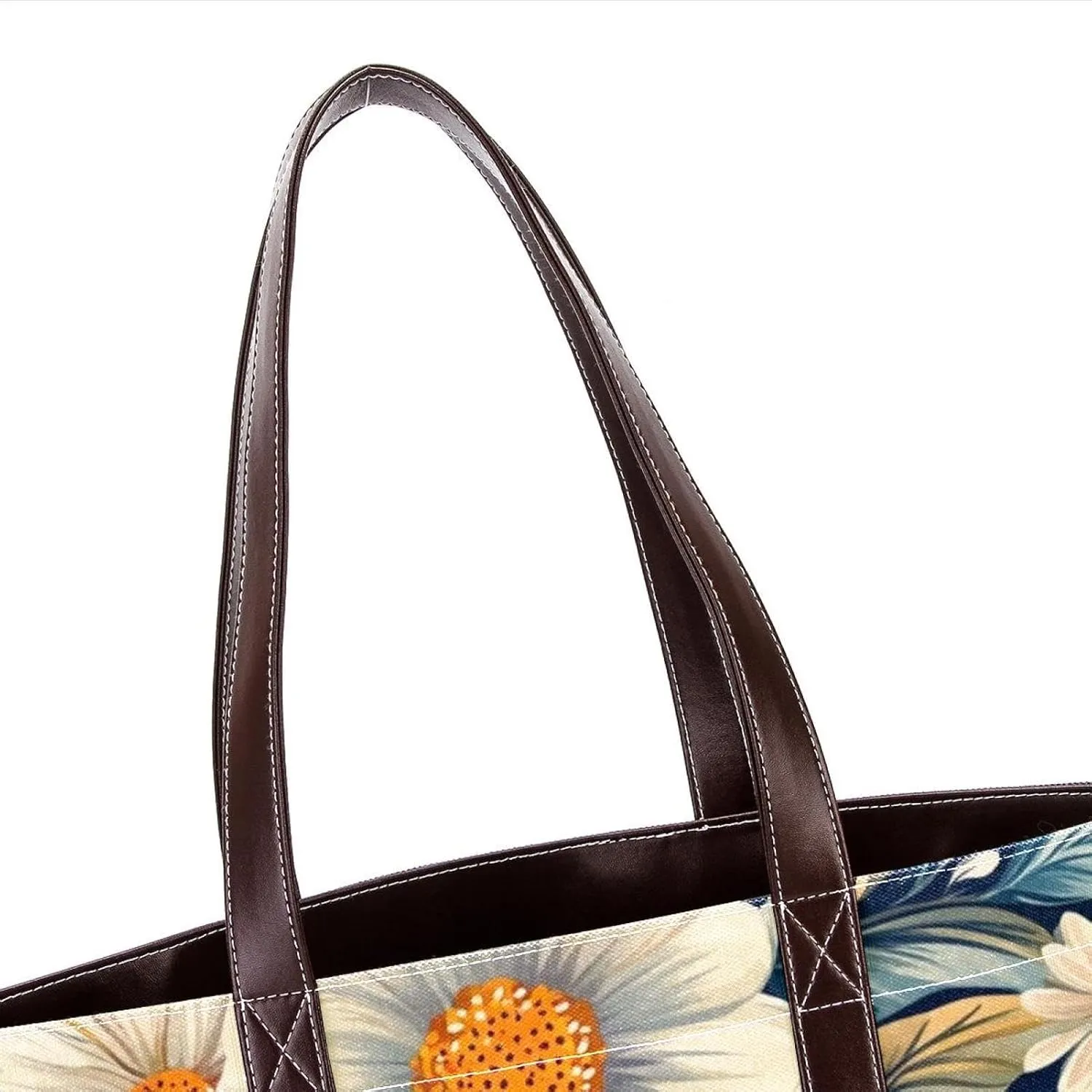Boho Floral-12 Shoulder Purses for Women Large Soft Washed Leather Purses and Durable Handbags