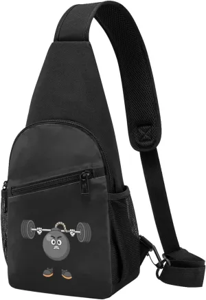 Bomb Lifts Barbell Unisex Chest Bag Lightweight Crossbody Shoulder Bag Travel Pocket