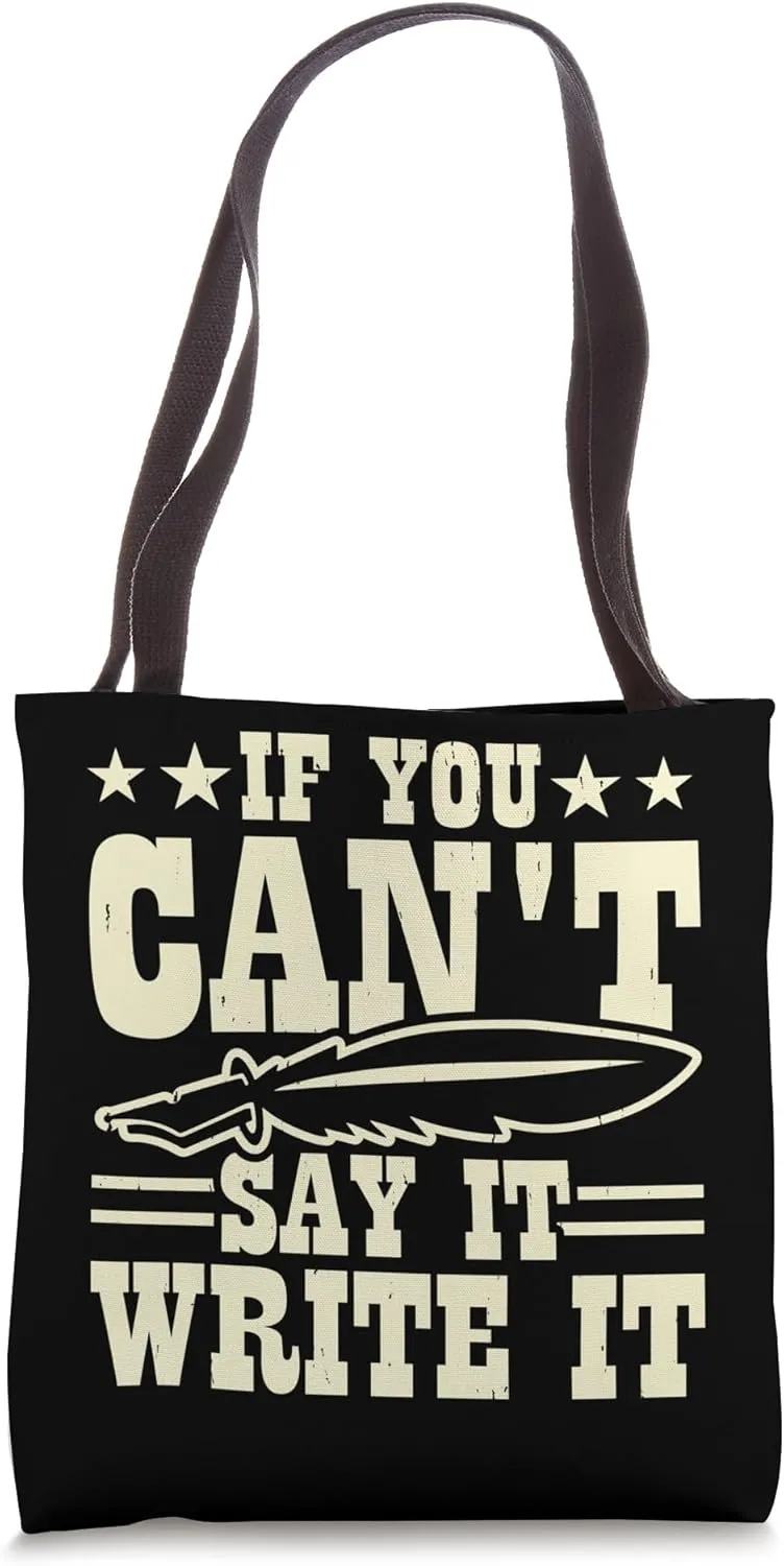 Book Writer Funny Quote Author Journalist Rewrite Novelist Tote Bag