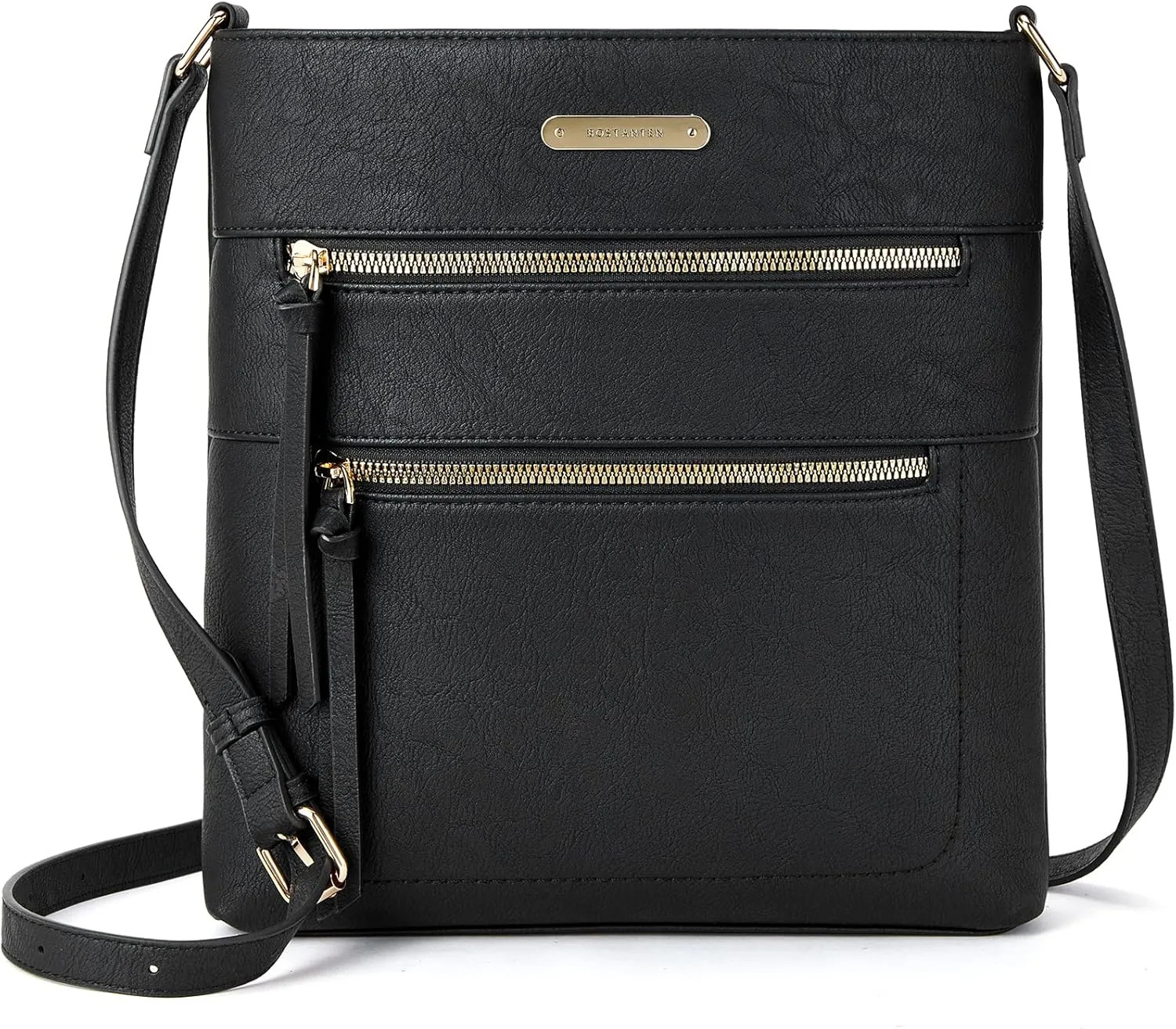 BOSTANTEN Crossbody Bags Purses for Women Trendy Soft Vegan Leather Shoulder Handbags with Adjustable Strap Zipper Pocket
