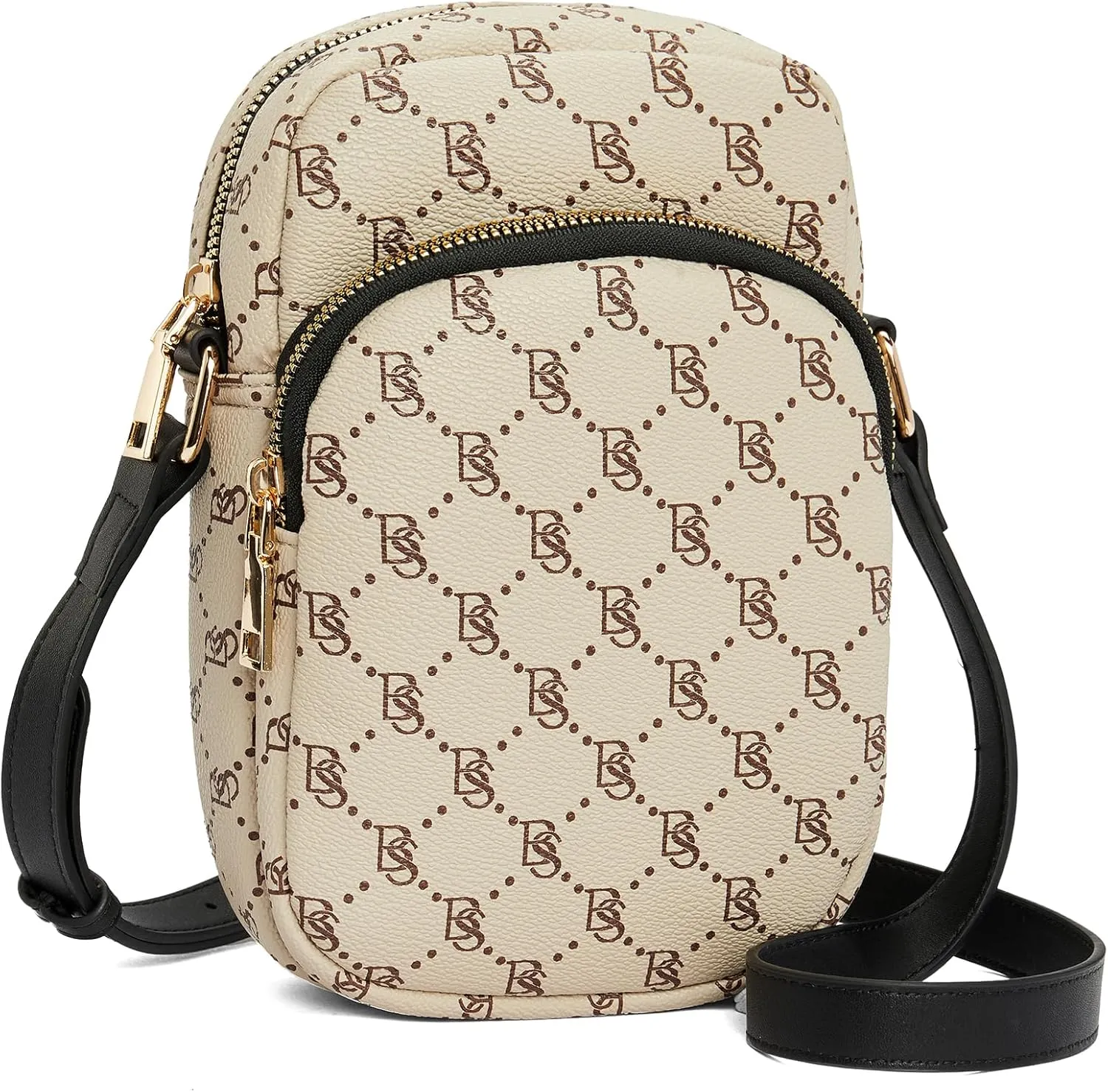 BOSTANTEN Small Crossbody Bags for Women Designer Zip Cell Phone Purse Shoulder Handbags Wallet with Card Slots