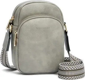 BOSTANTEN Small Crossbody Bags for Women Designer Zip Cell Phone Purse Shoulder Handbags Wallet with Card Slots