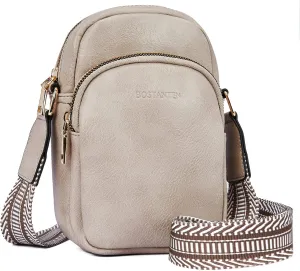 BOSTANTEN Small Crossbody Bags for Women Designer Zip Cell Phone Purse Shoulder Handbags Wallet with Card Slots