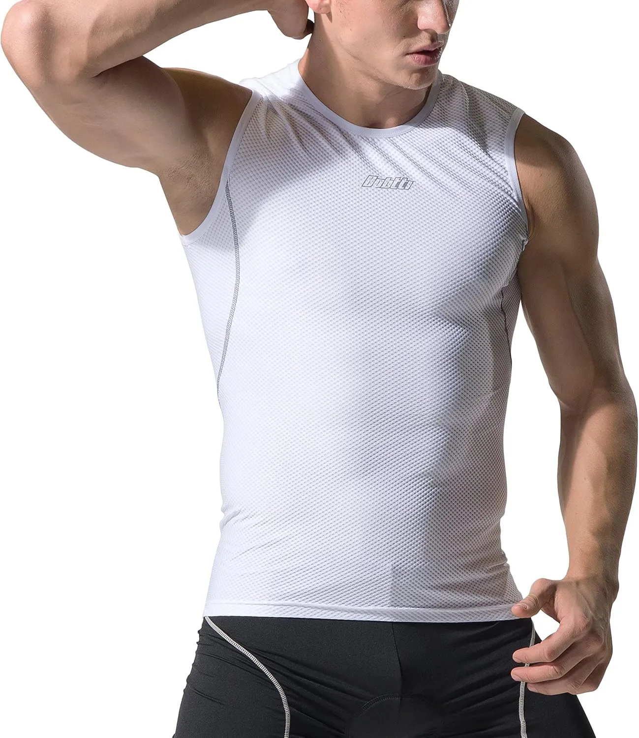 bpbtti Men's High Wicking Sleeveless Base Layer Cycling Running Underwear Quick Dry Vests Lightweight Sports Tank Tops
