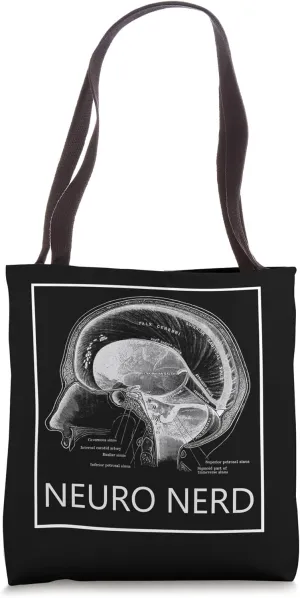 Brain Cranial Anatomy Neuro Nerd Neuroscience Gift Tote Bag