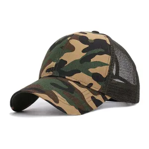 Breathable Cotton Ponytail Running Cap