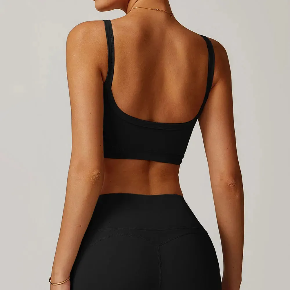 Breathable Women's Backless Sports Bra