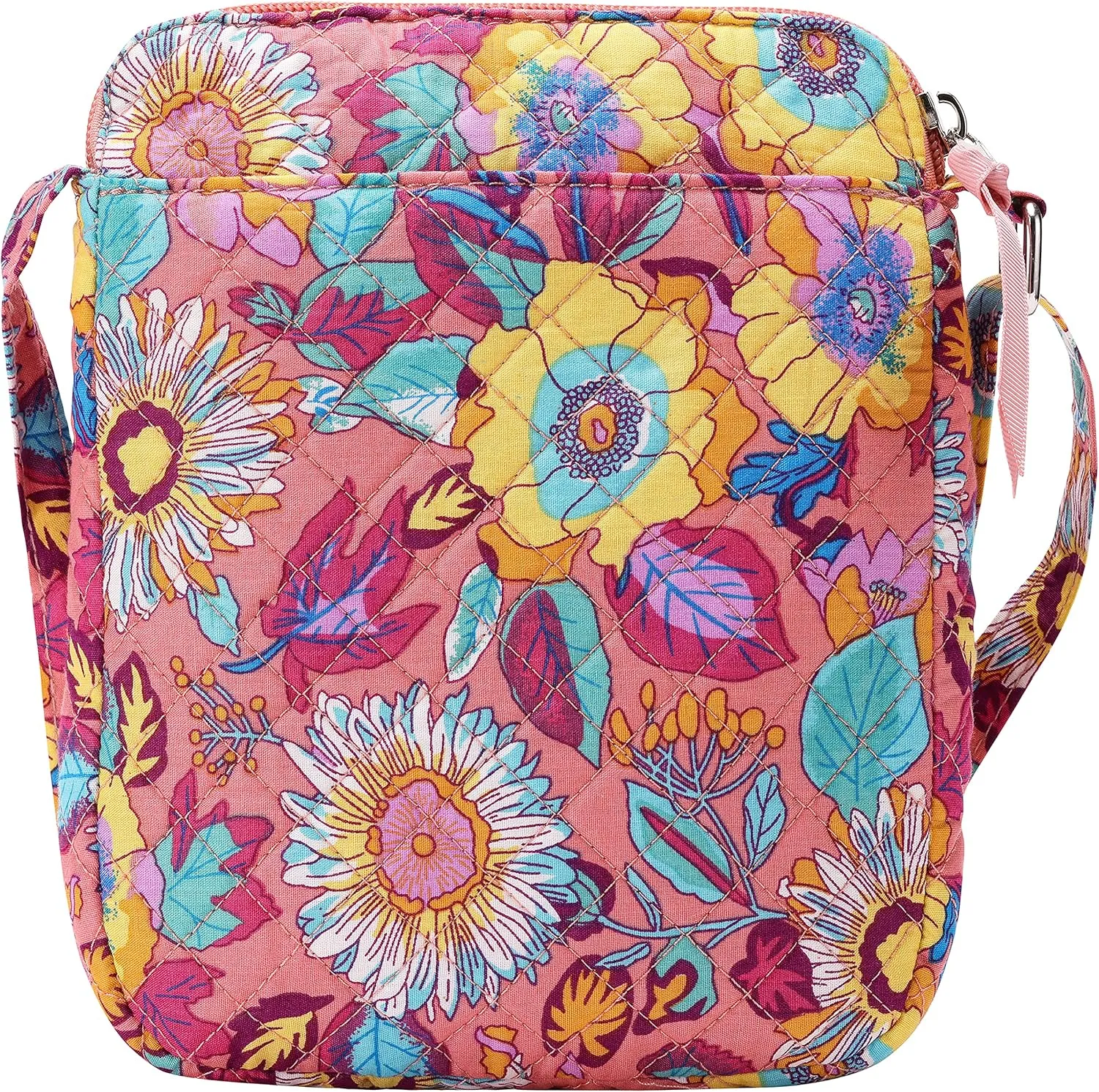 Brentano Cotton quilted Small crossbody wallet purse