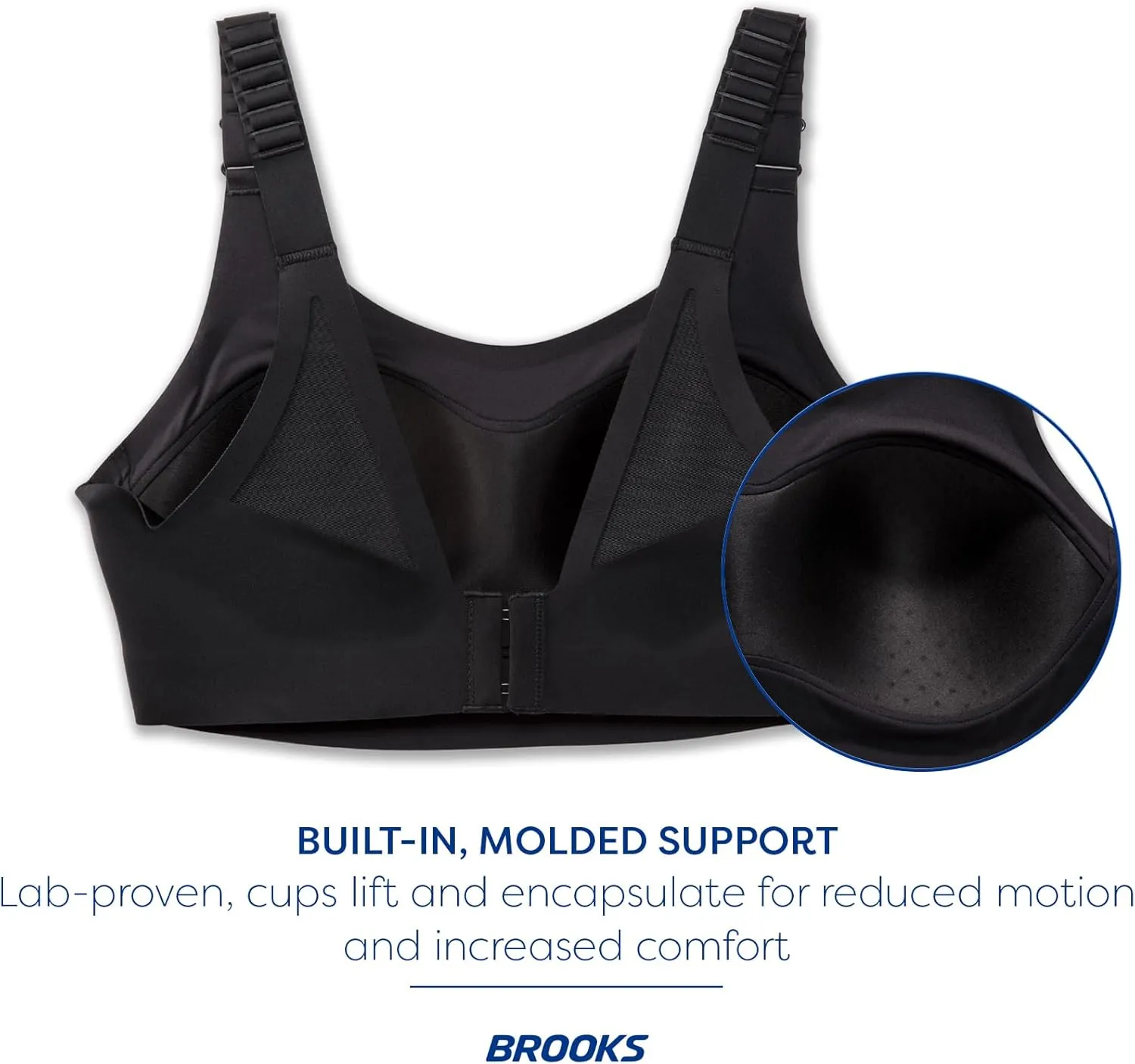 Brooks Women's Scoopback 2.0 Sports Bra for High Impact Running, Workouts & Sports with Maximum Support