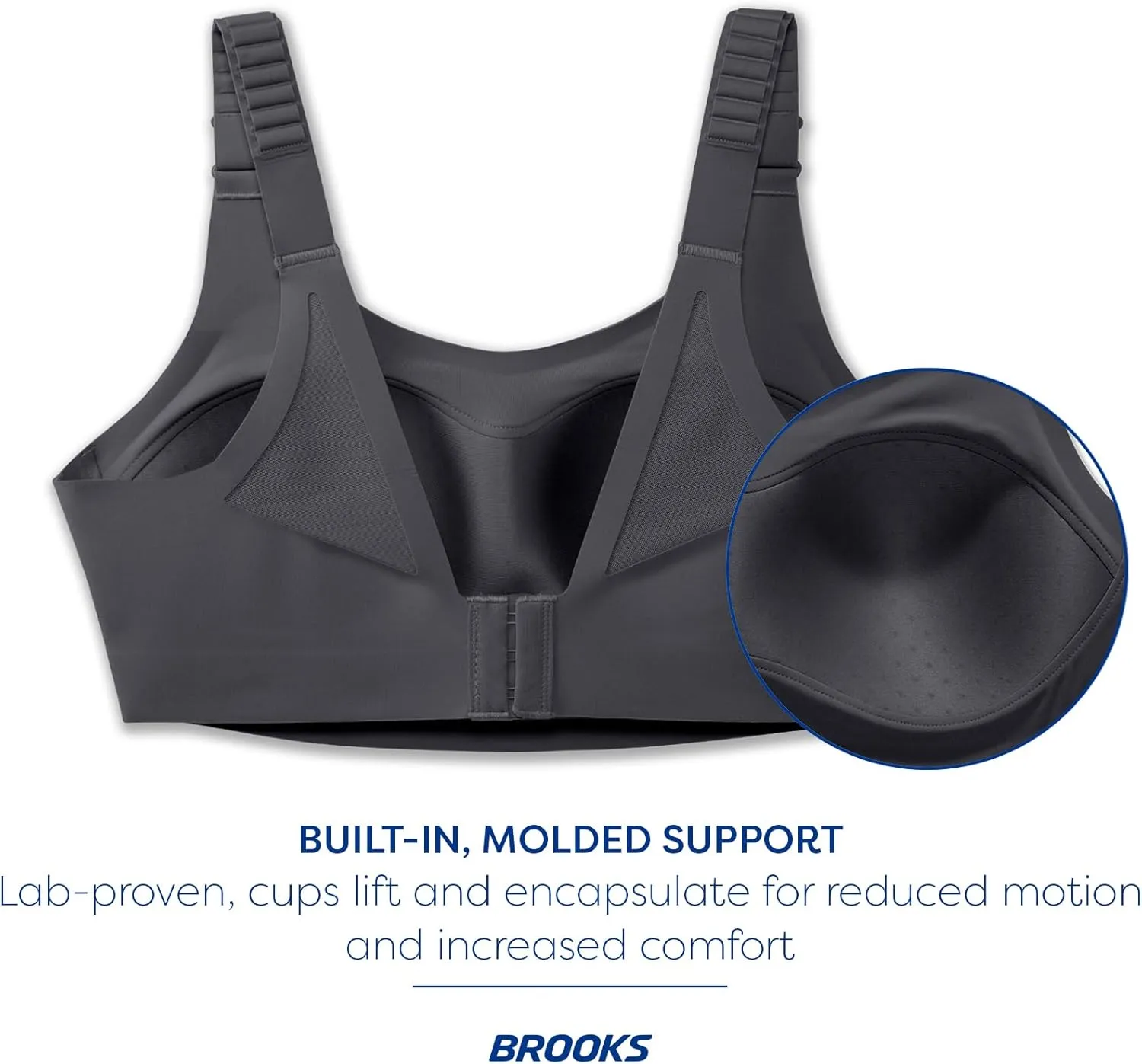 Brooks Women's Scoopback 2.0 Sports Bra for High Impact Running, Workouts & Sports with Maximum Support