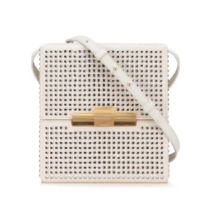 Brown Bottega Veneta Crystal Embellished Canvas Daisey Crossbody