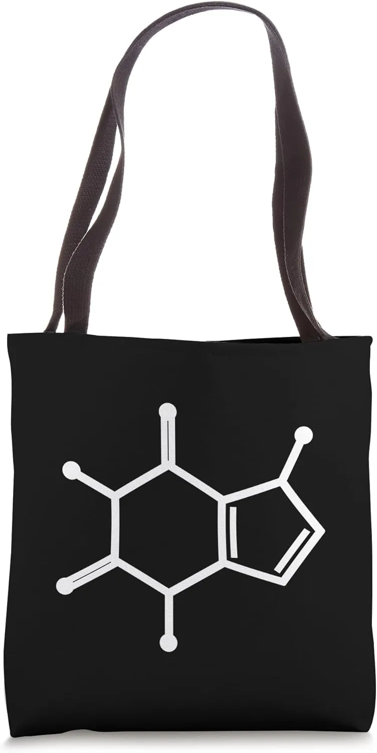 Caffeine Chemistry Structural Formula Molecule Coffee Tote Bag