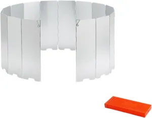 Camping Stove Windscreen Wind Shade Foldable with Carrying Bag Compact Portable Wind Protection Windshield for Outdoor Cooker