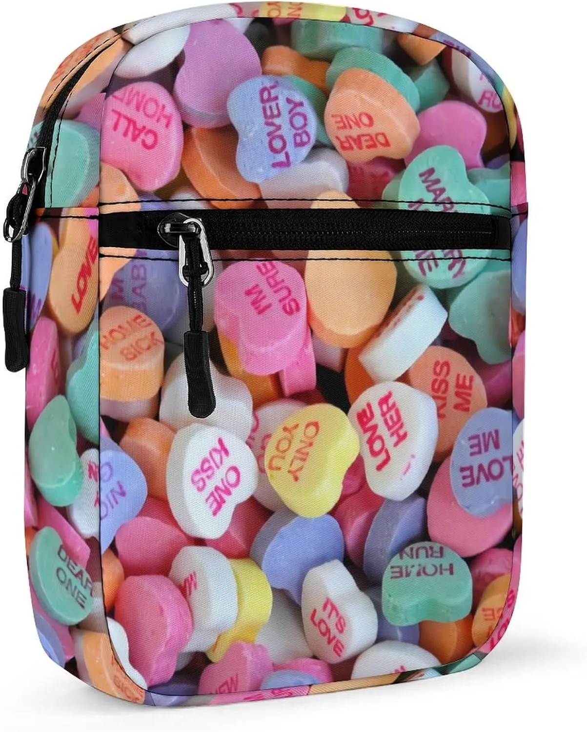 Candy Heart Crossbody Bag Small Shoulder Bag Waterproof, Lightweight And Convenient