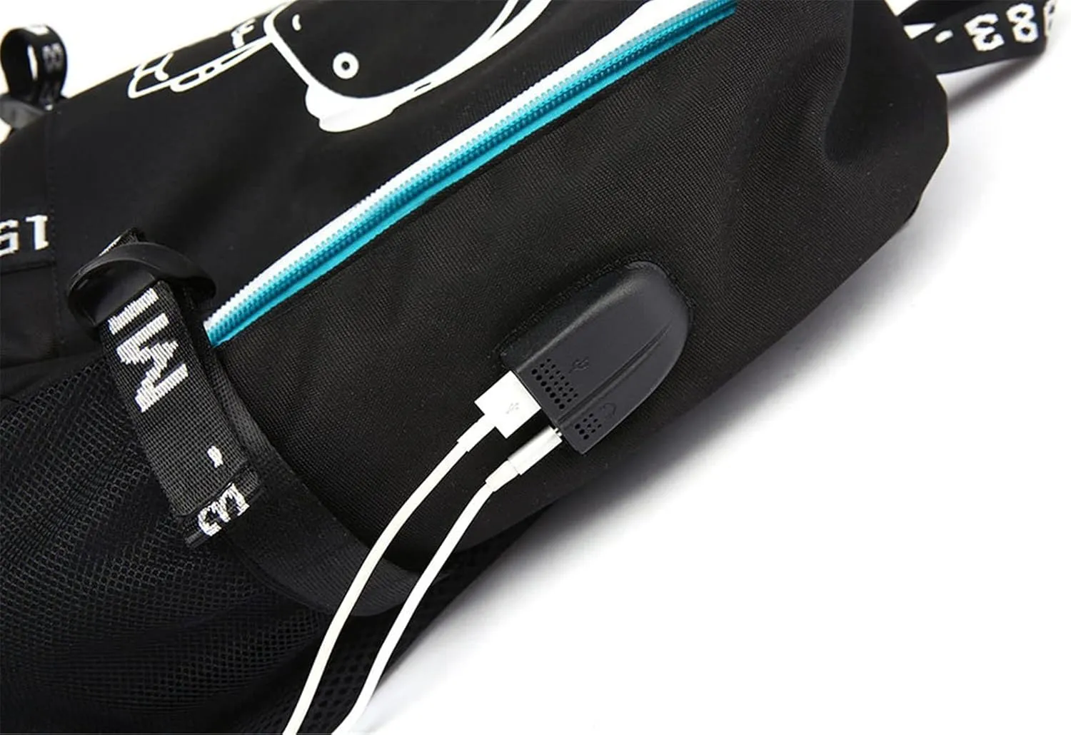 Canvas Korean Backpack Daypack Laptop Bag Student Rucksack School Bag with USB port 1