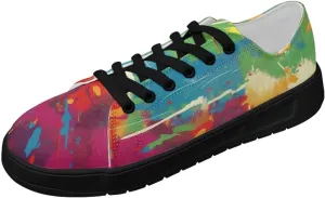 Canvas Shoes for Women Classic Fashion Sneakers Lace Up Low Top Casual Lightweight Breathable Sneakers Wide Toe Shoes