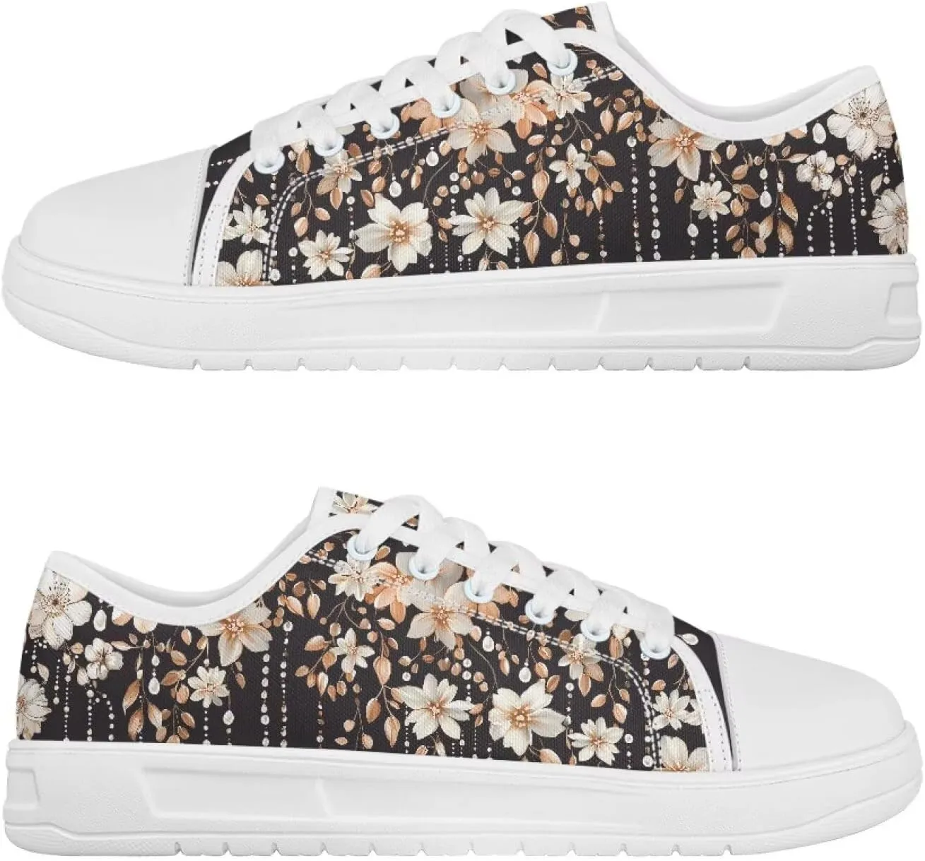 Canvas Shoes for Women Low Top Lace Up Tennis Shoes Girls Fashion Comfortable Sneakers Classic Casual Sneakers