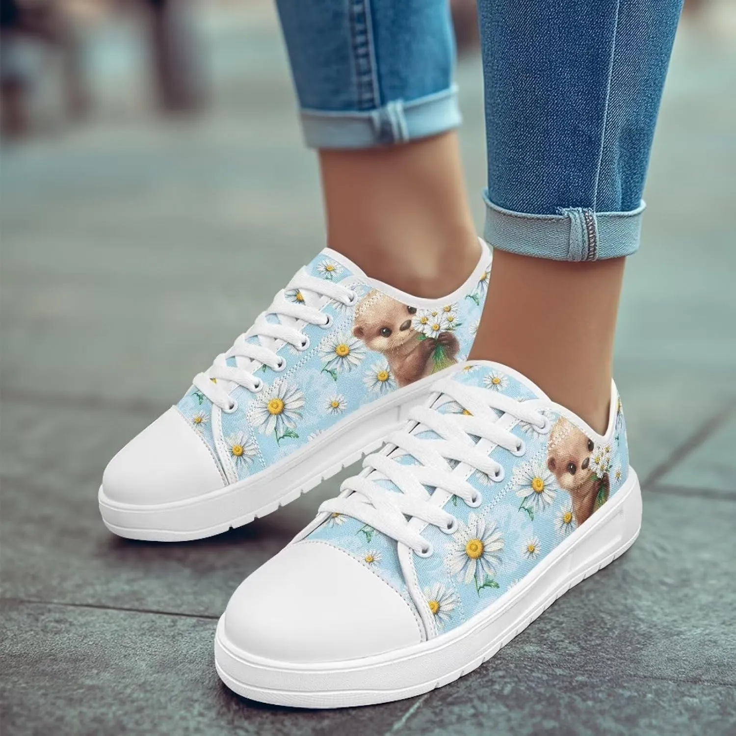 Canvas Shoes for Women Low Top Sneakers Girls Fashion Shoes Classic Comfortable Tennis Lace up Canvas Sneakers