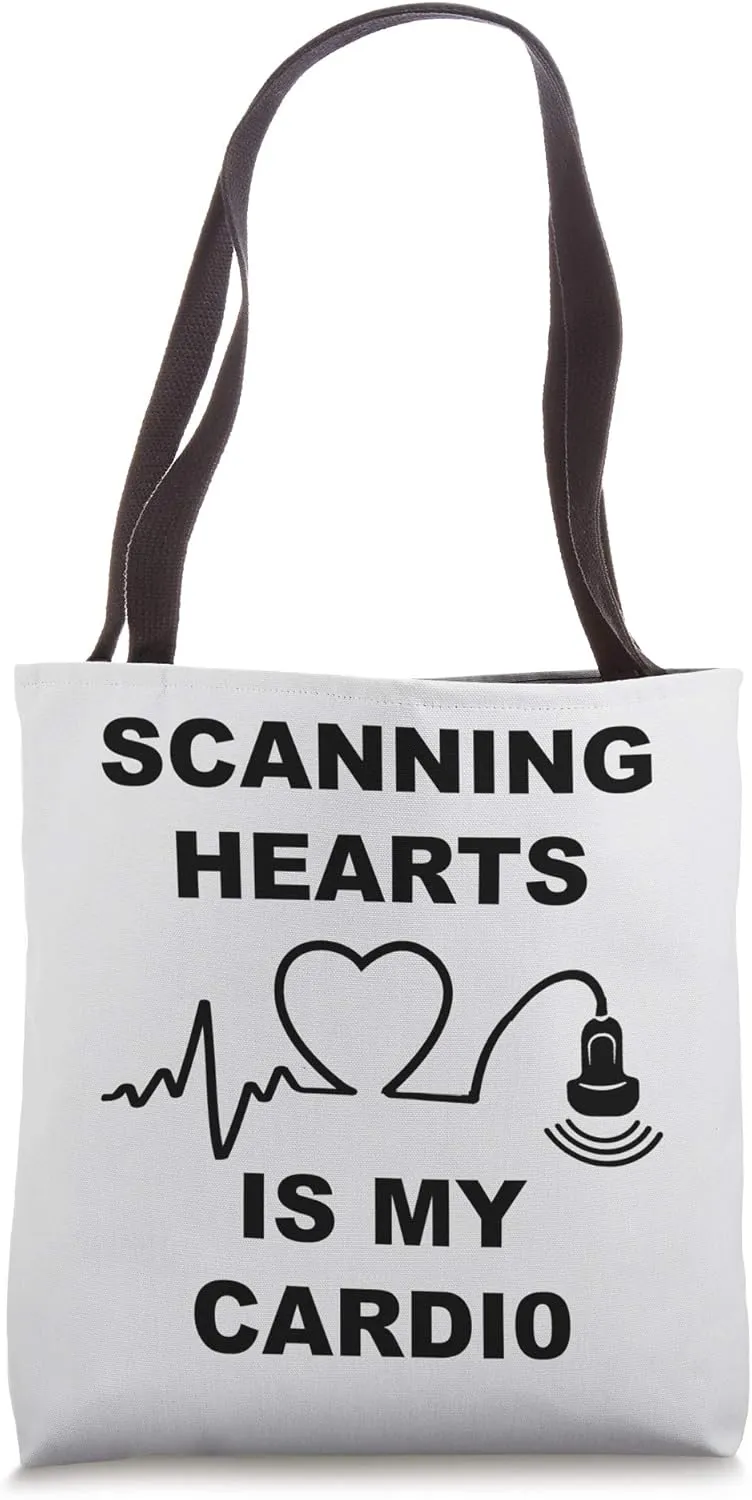 Cardiac Sonographer Echo Tech Scanning Hearts Is My Cardio Tote Bag