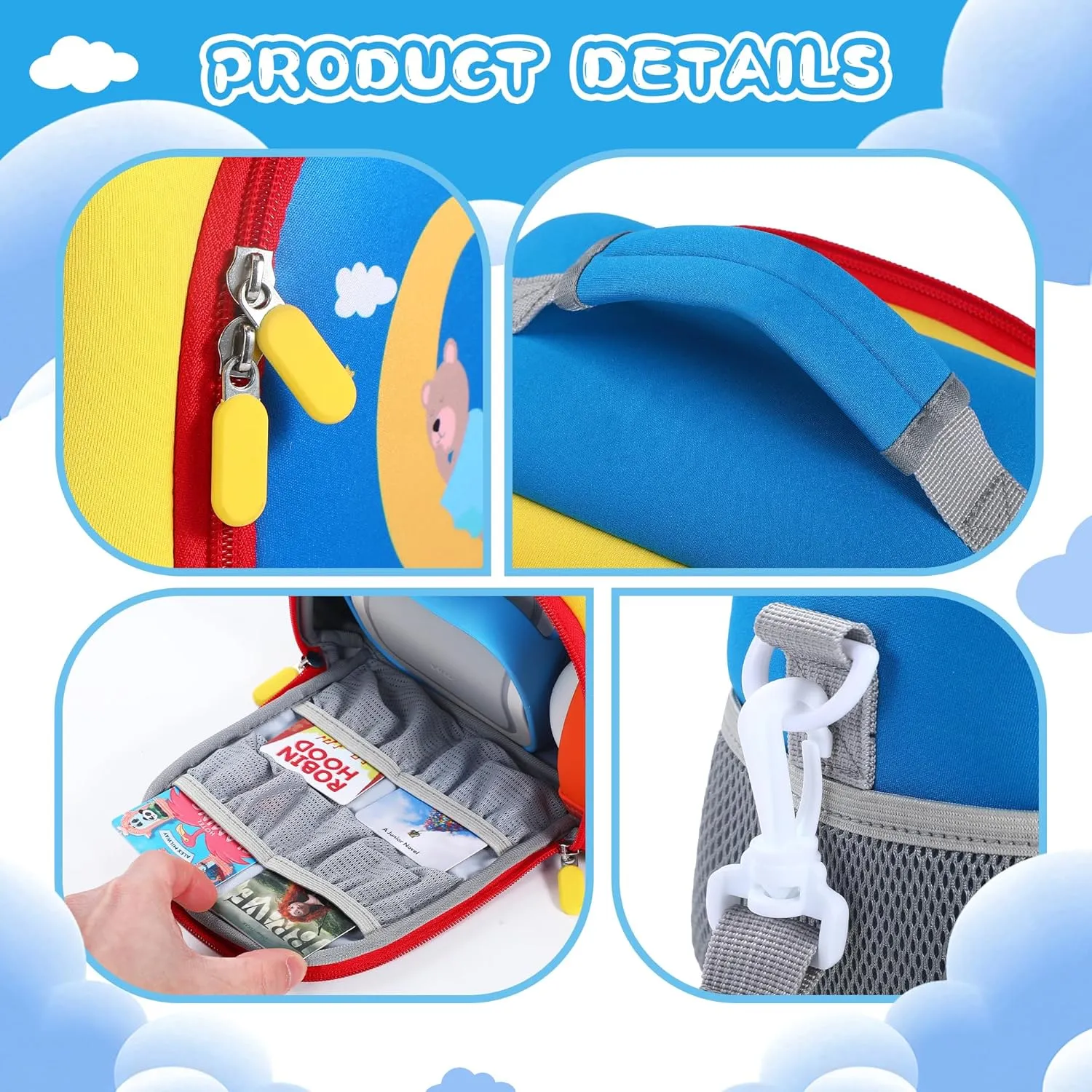 Carrying Bag Compatible with Yoto Player (3rd Generation), Kids Toys Storage Case with Handle and Shoulder Strap for Yoto Player, Detachable Bag for Bluetooth Audio Speaker