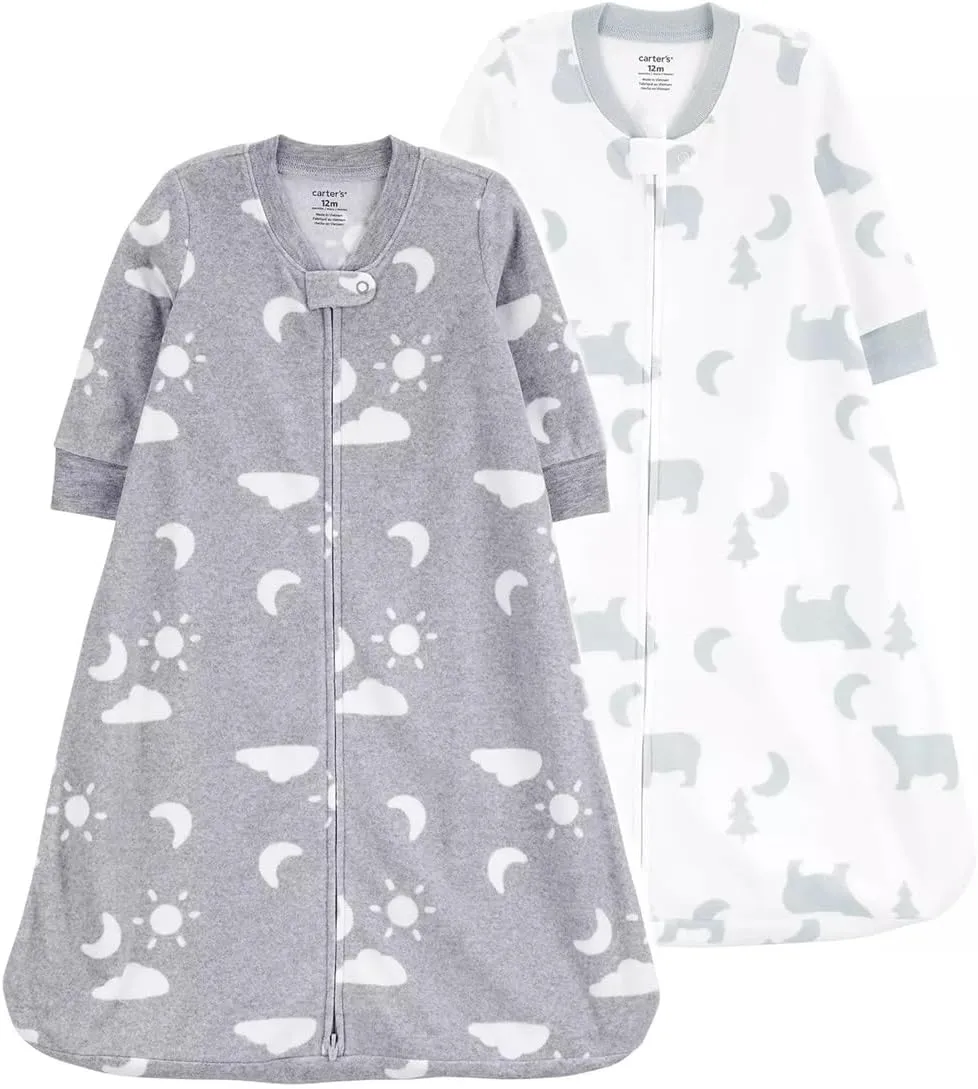 Carter's Unisex-Baby 2-Pack Microfleece Sleepbag