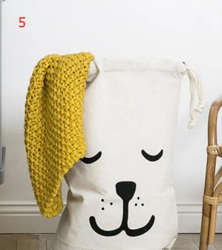 Cartoon animals Laundry Hanging Toys Storage Bag On Sale