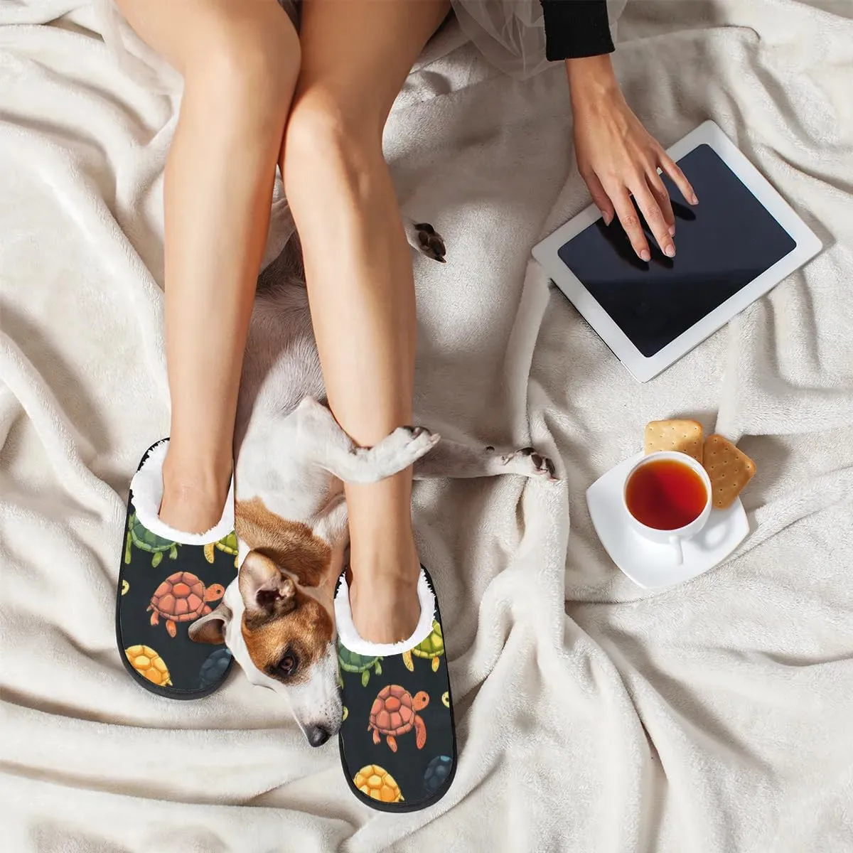 Cartoon Avocado Cute Slippers for Women Soft Non-Slip Indoor Slippers Home Slippers