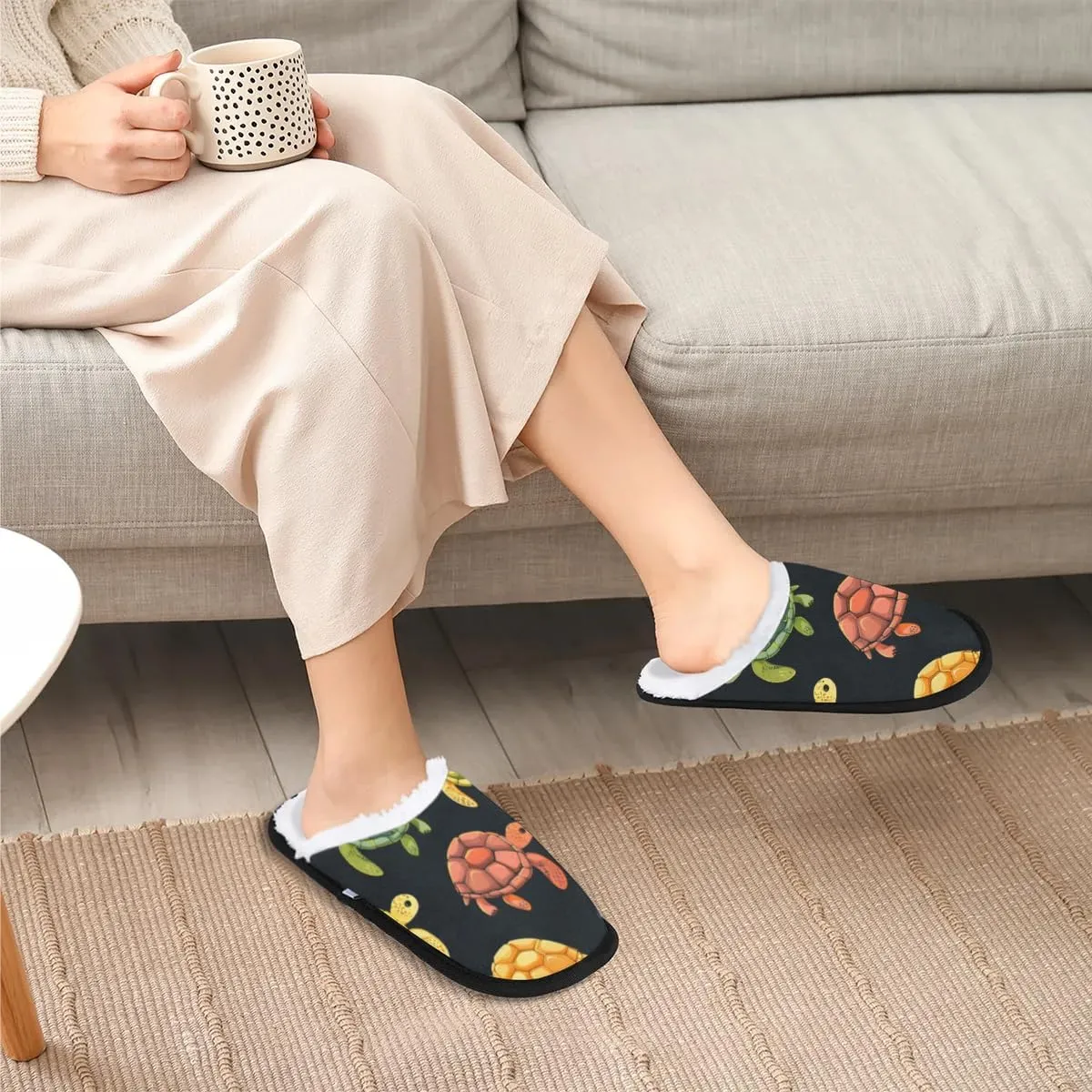 Cartoon Avocado Cute Slippers for Women Soft Non-Slip Indoor Slippers Home Slippers