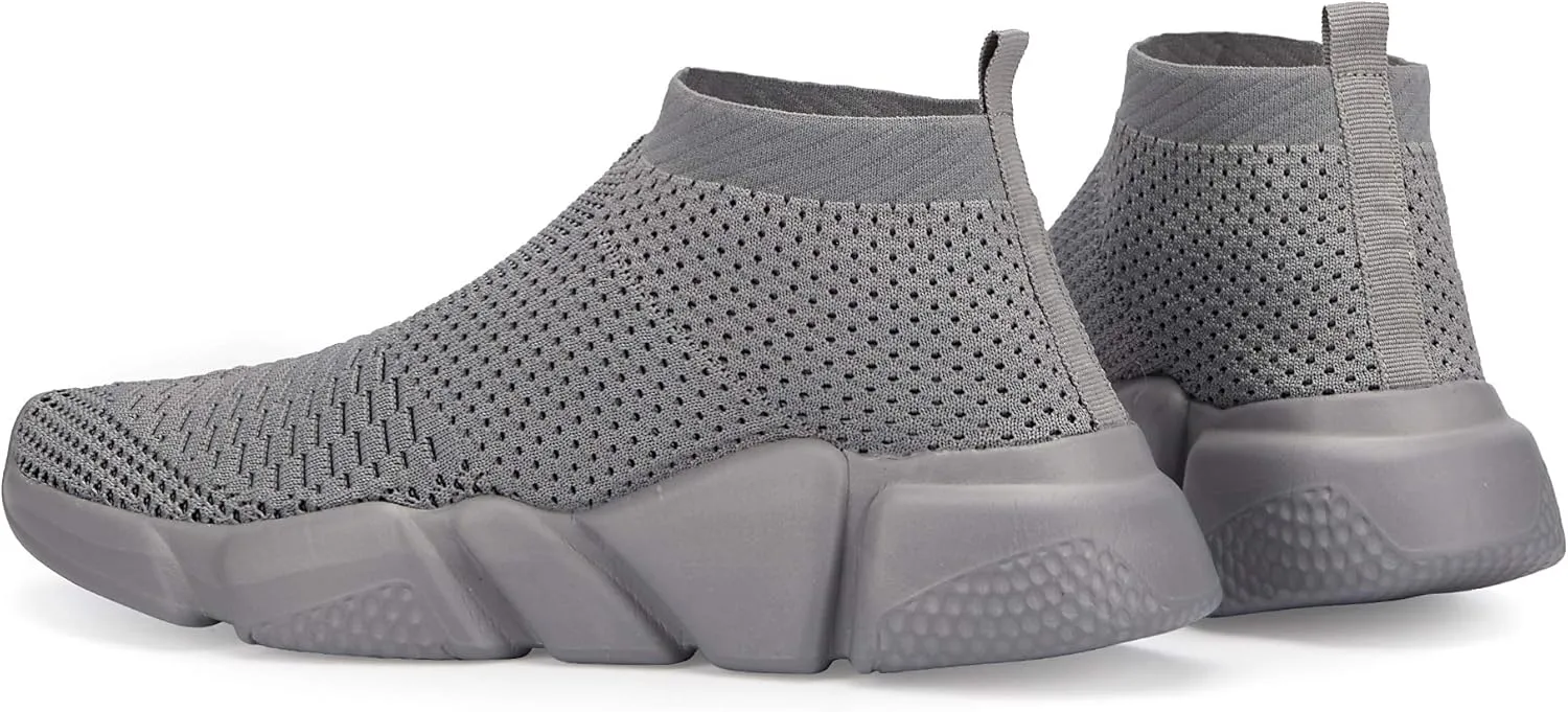 Casbeam Men's Running Knit Comfortable Lightweight Breathable Casual Sports Shoes Fashion Sneakers Slip-On Walking Shoes