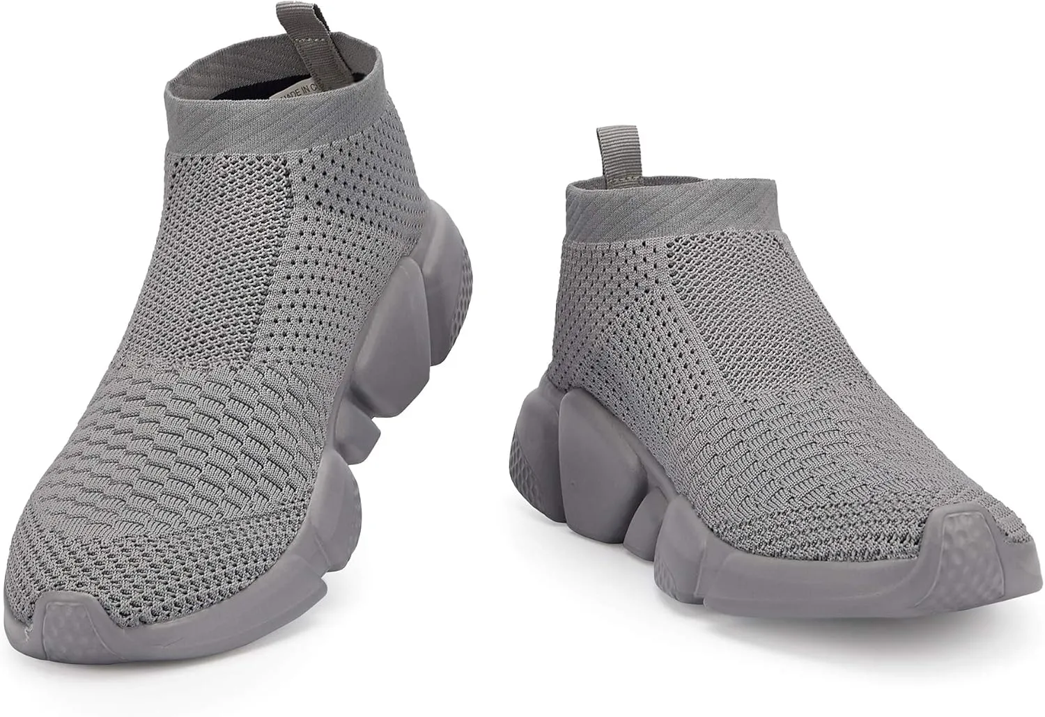 Casbeam Men's Running Knit Comfortable Lightweight Breathable Casual Sports Shoes Fashion Sneakers Slip-On Walking Shoes