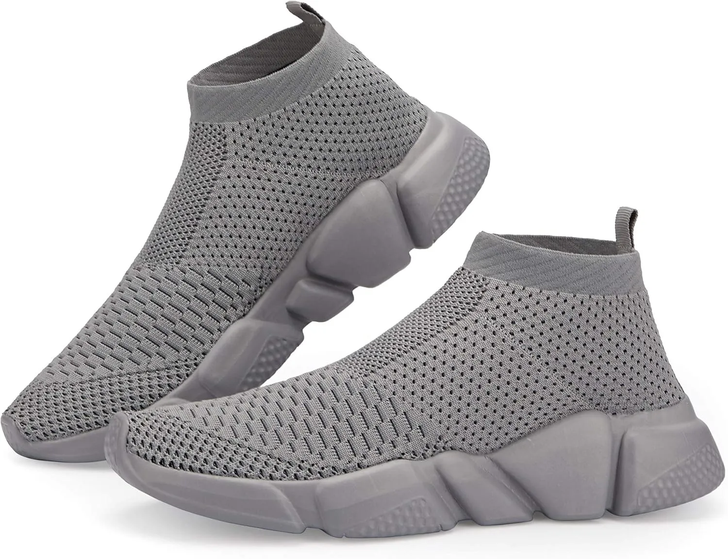 Casbeam Men's Running Knit Comfortable Lightweight Breathable Casual Sports Shoes Fashion Sneakers Slip-On Walking Shoes