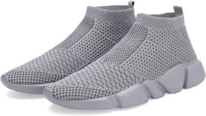 Casbeam Men's Running Knit Comfortable Lightweight Breathable Casual Sports Shoes Fashion Sneakers Slip-On Walking Shoes