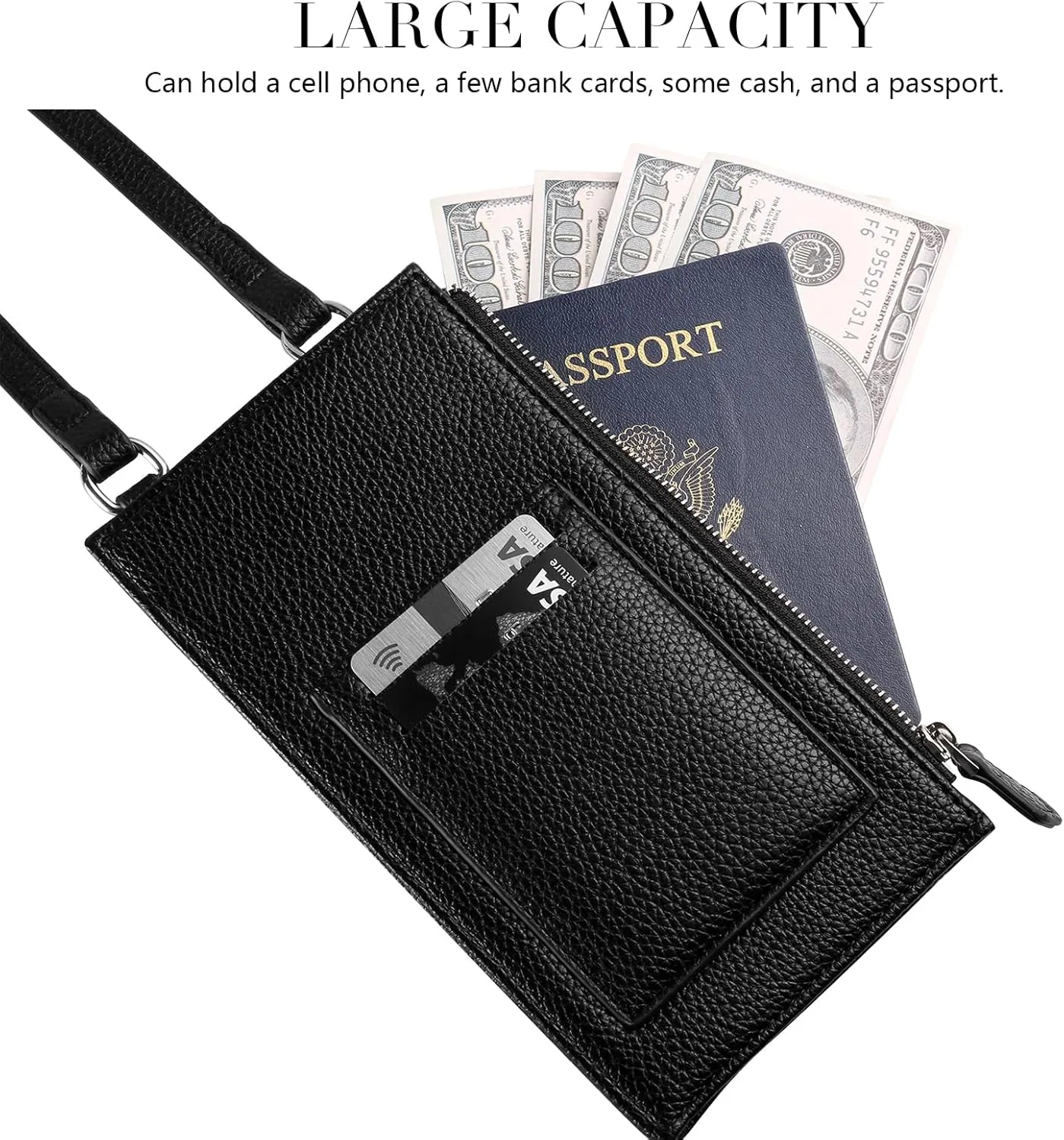 Cell Phone Purse Wallet Small Crossbody Bags for Women with Adjustable Shoulder Straps and Card Slots