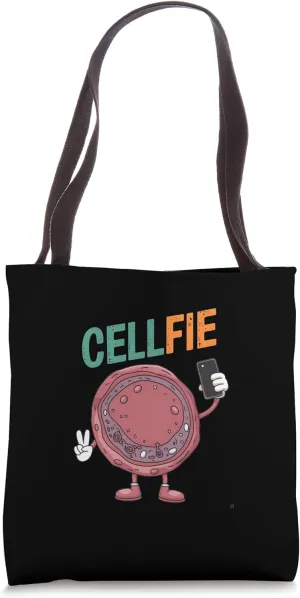 Cellfie Selfie Biology Science Lover Teacher Student Tote Bag