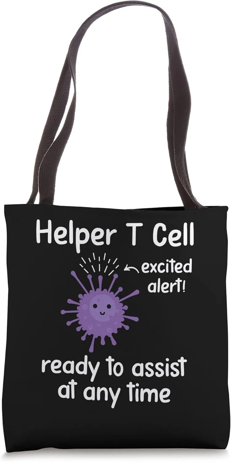 Cellular Immunity - T-Cell Immunity White Blood Cell Lover Tote Bag