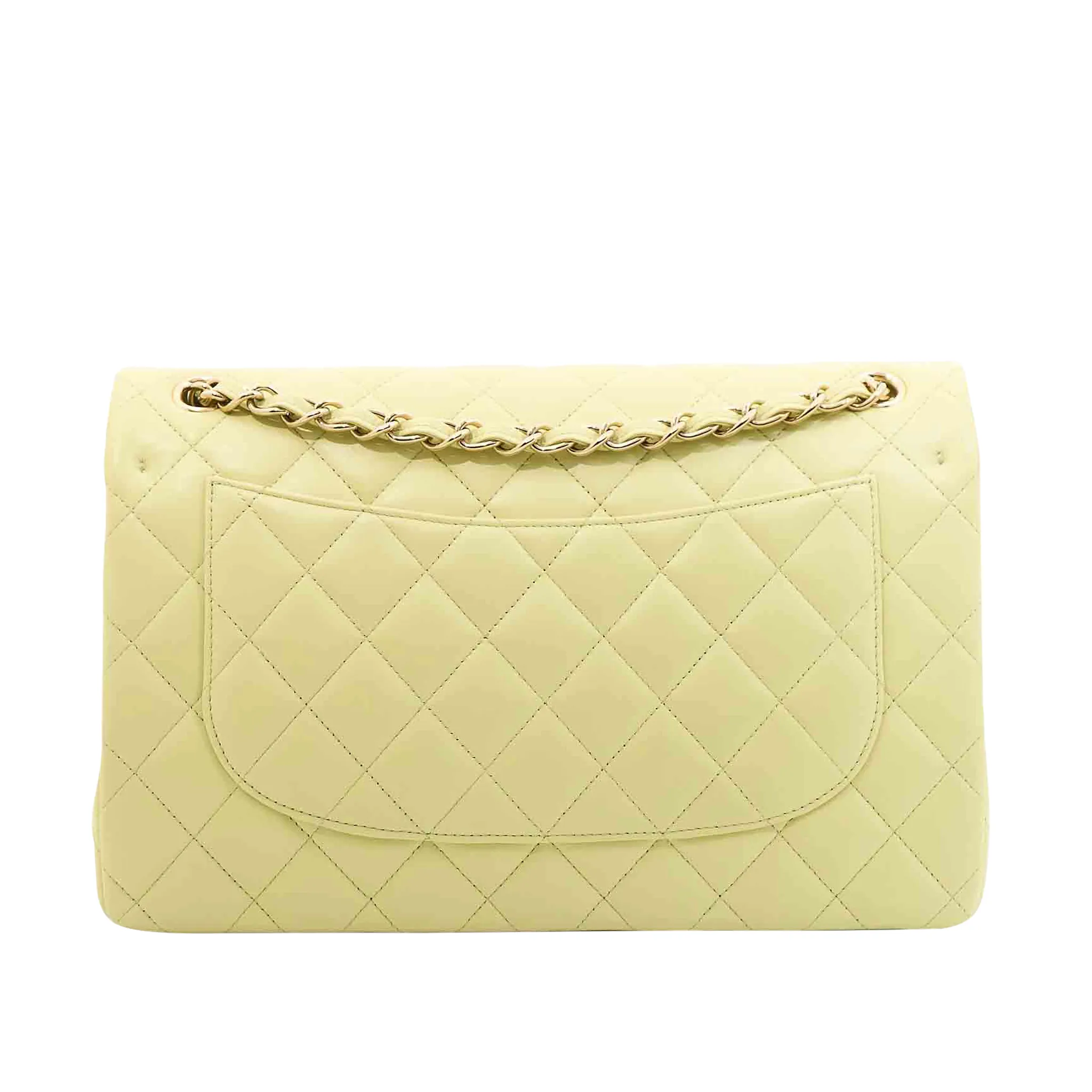 Chanel Jumbo Classic Double Flap in Light Green With LGHW