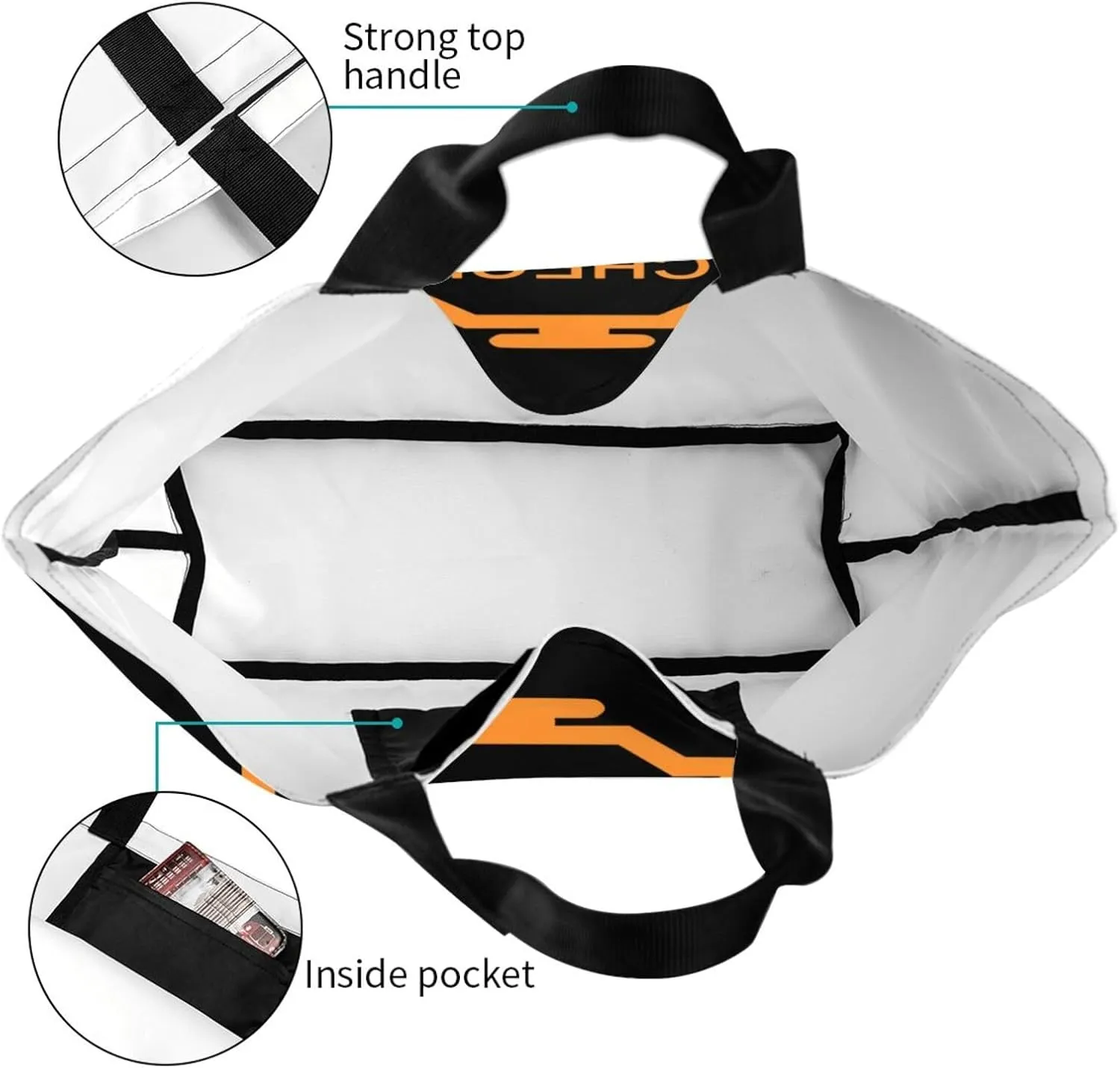 Check Engine Light Women's Lightweight Canvas Handbag Waterproof Reusable Shopping Bag