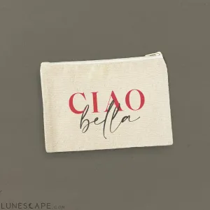 Ciao Bella - Canvas Zipper Pouch