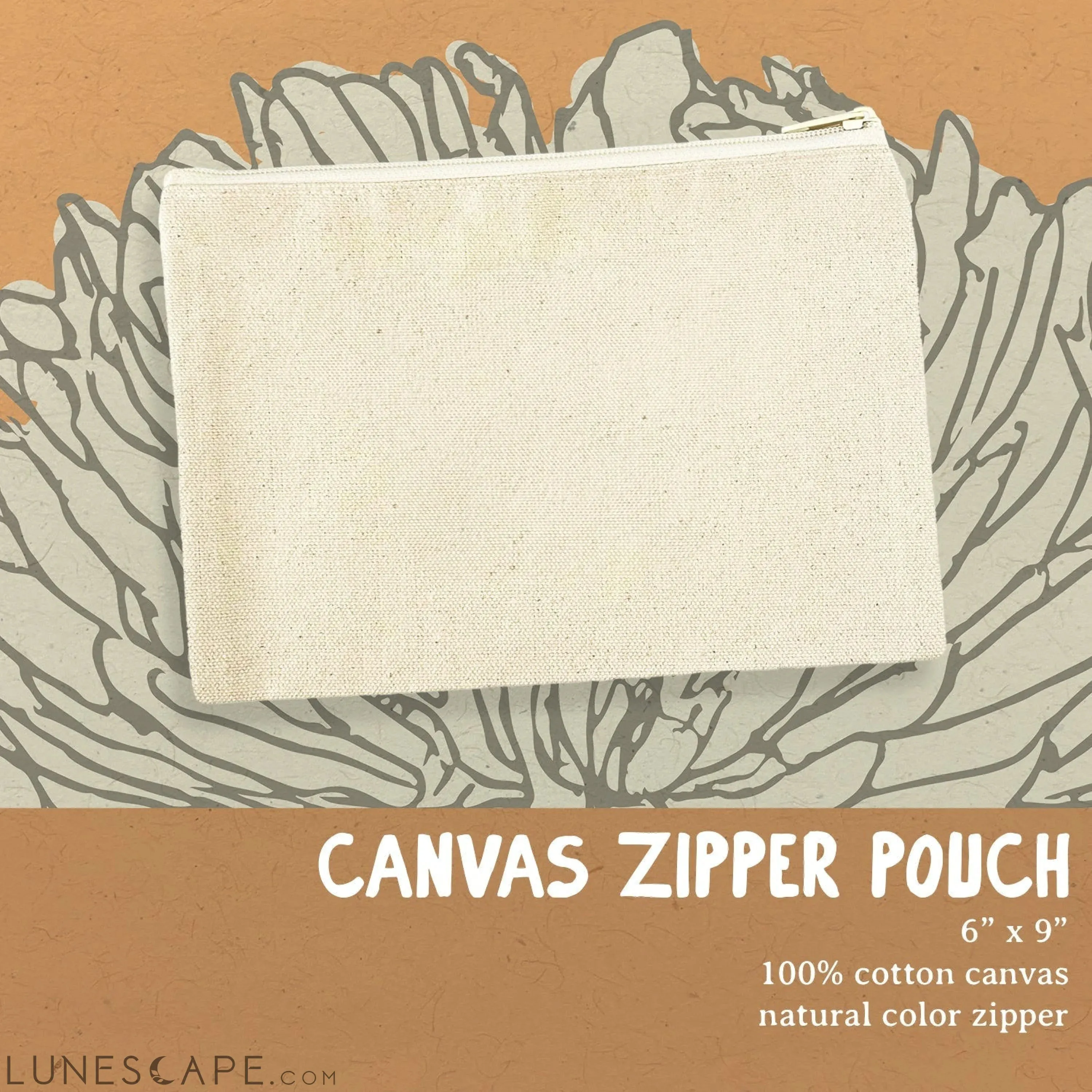 Ciao Bella - Canvas Zipper Pouch