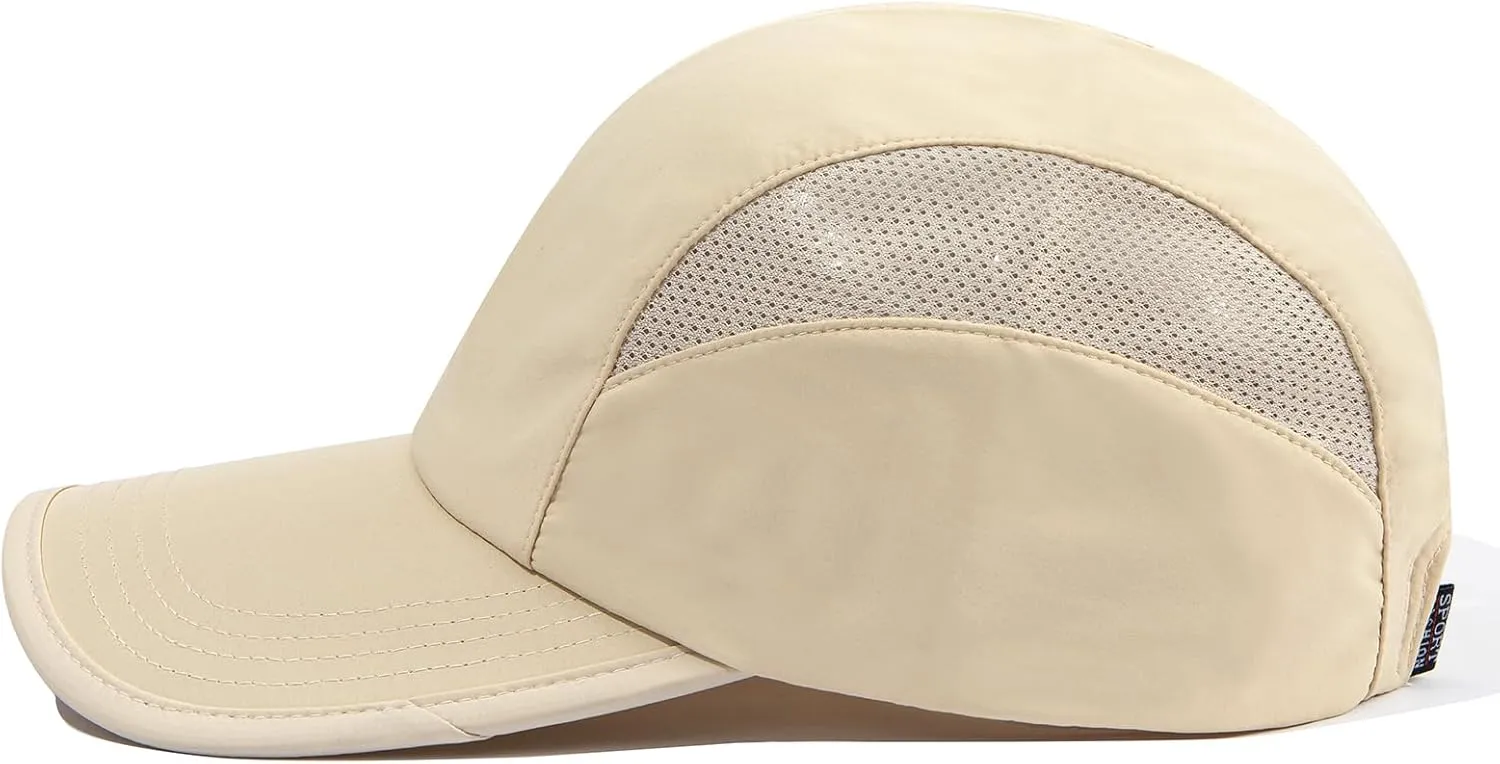 Clakllie Quick Dry Baseball Cap Breathable Sports Sun Hats Curved Brim Snapback Hat Cooling Outdoor Caps Men's Running Hats