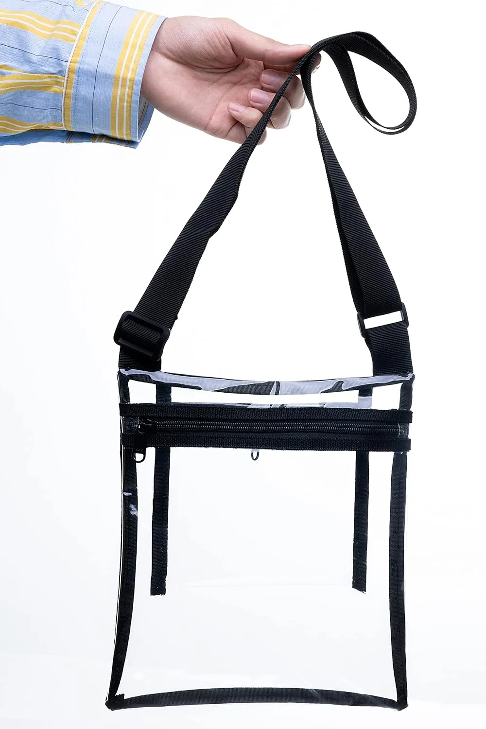 Clear Bag Stadium Approved Clear Crossbody Stadium Purse with Inner Pocket - Transparent Bag for Women & Men