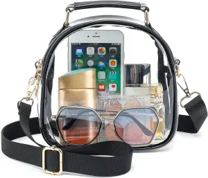 Clear Purses for Women Stadium, Cute Clear Bag Stadium Approved, Clear Handbag with Rainbow Zippers