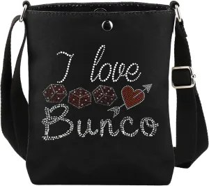 CMNIM B-co Night Game Gifts I Love B-co Crossbody Bag Lucky Night Gamer Babe Messenger B-co Queen Gifts- Game Night Gift