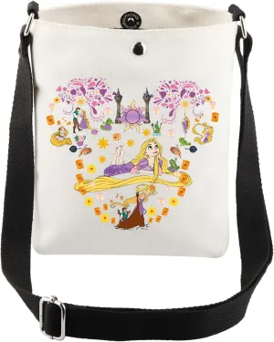 CMNIM Fairy Tales Gift Princess Sun Mouse Ears Crossbody Bag Movie Fans Gift Princess Sun Inspired Fairy Tale Messenger Bag
